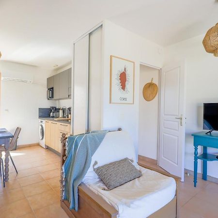 Capra Scorsa - Appt Vue Mer Et Piscine Partagee Belgodère Dış mekan fotoğraf