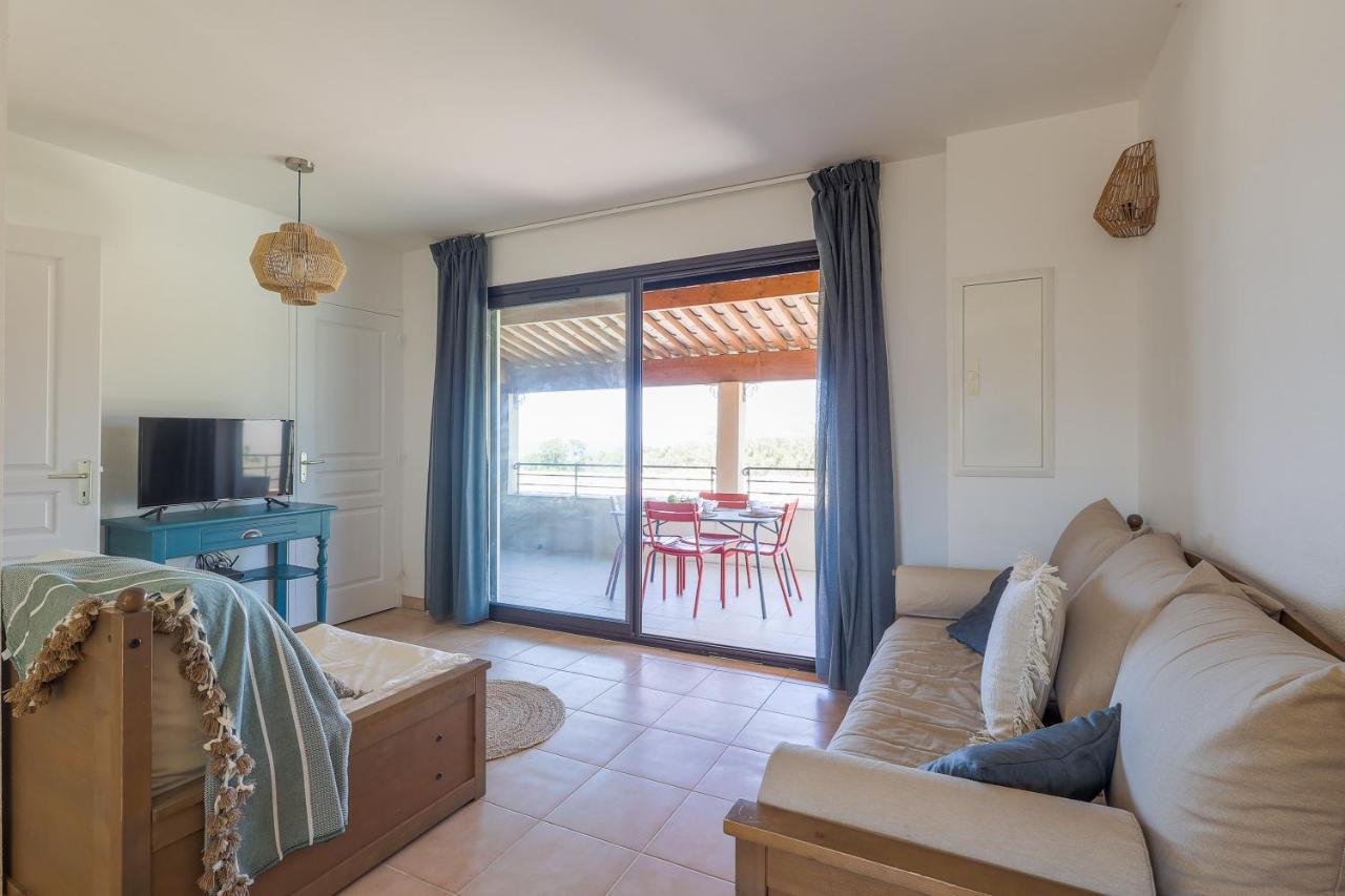 Capra Scorsa - Appt Vue Mer Et Piscine Partagee Belgodère Dış mekan fotoğraf