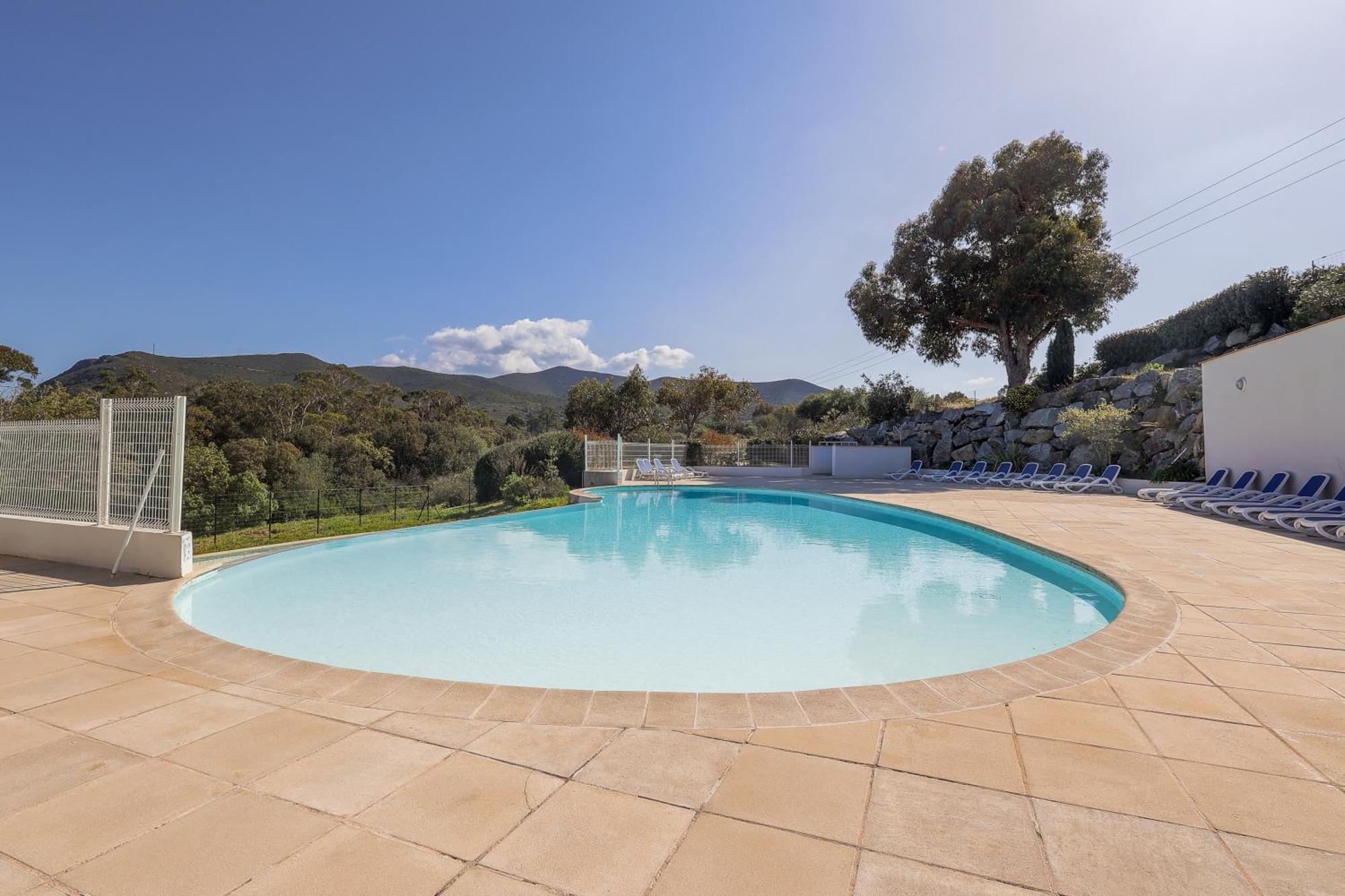 Capra Scorsa - Appt Vue Mer Et Piscine Partagee Belgodère Dış mekan fotoğraf